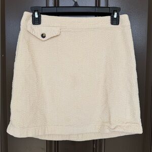 Cream Corduroy Urban Outfitters Skirt